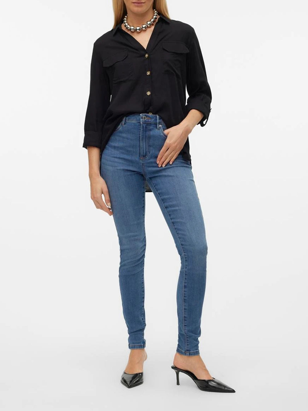 Vero Moda Jeans skinny in denim Sophia Blu