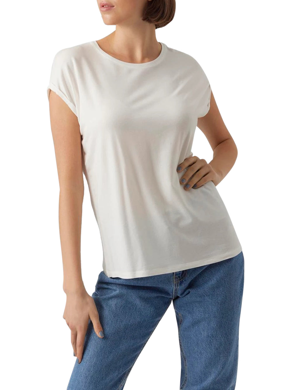 Vero Moda T-shirt basic Mava Bianco