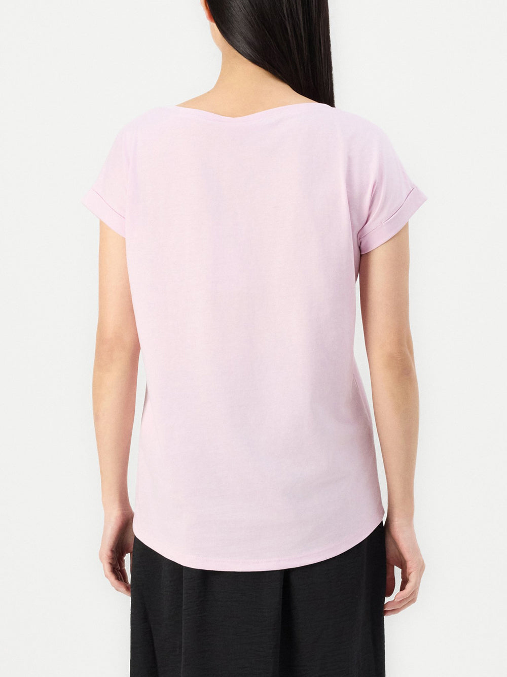 Vila Blusa bimaterica Rosa