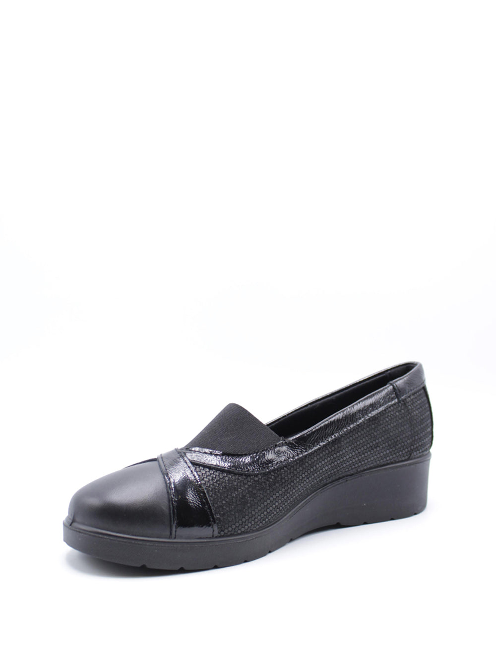 ENVAL SOFT Mocassini con zeppa Donna - modello 6761900 Nero