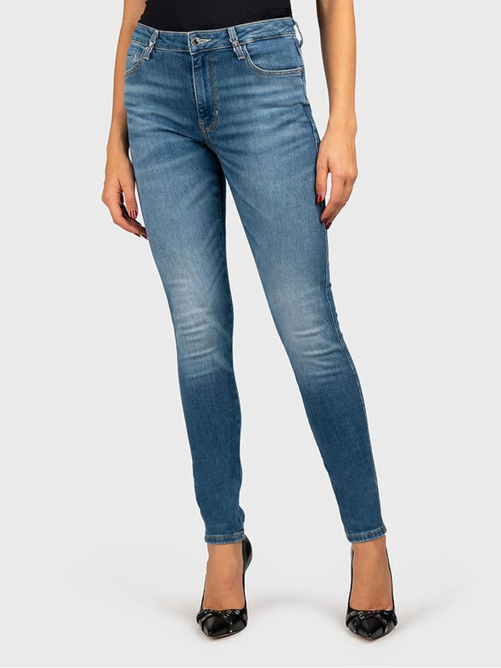 GUESS Pantalone Donna - modello W4BAJ3D592C Blu