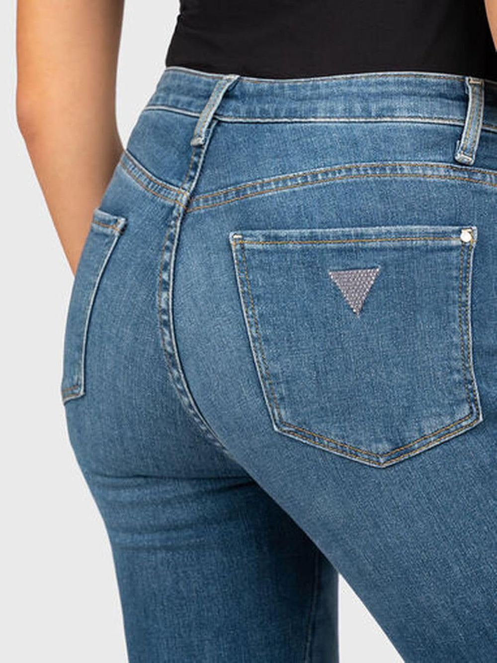 GUESS Pantalone Donna - modello W4BAJ3D592C Blu