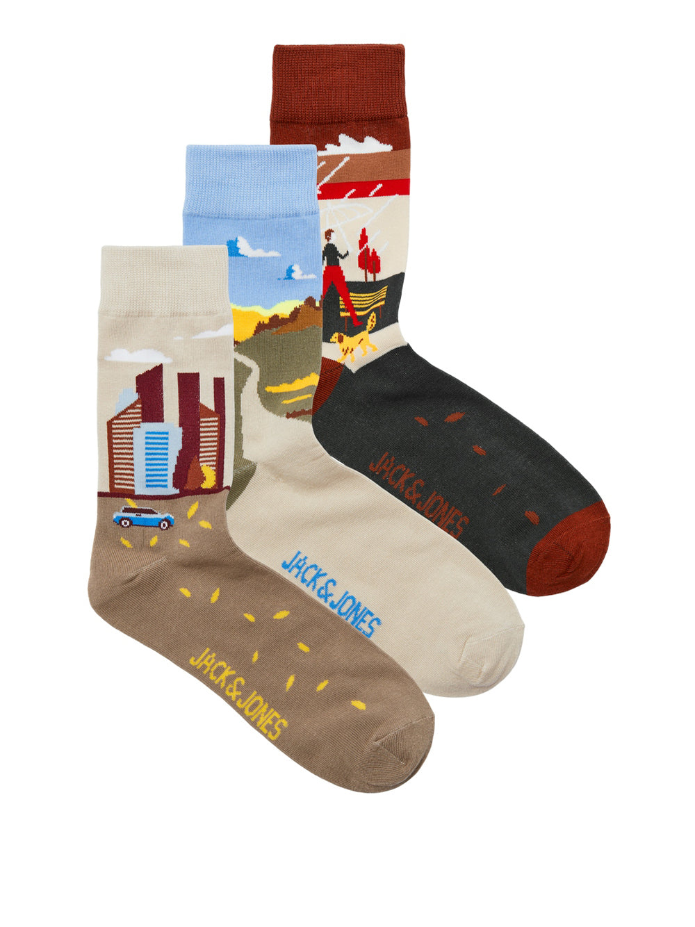 Jack e Jones JACK&JONES Calzini Uomo - Fantasia modello 12264039 Multicolore