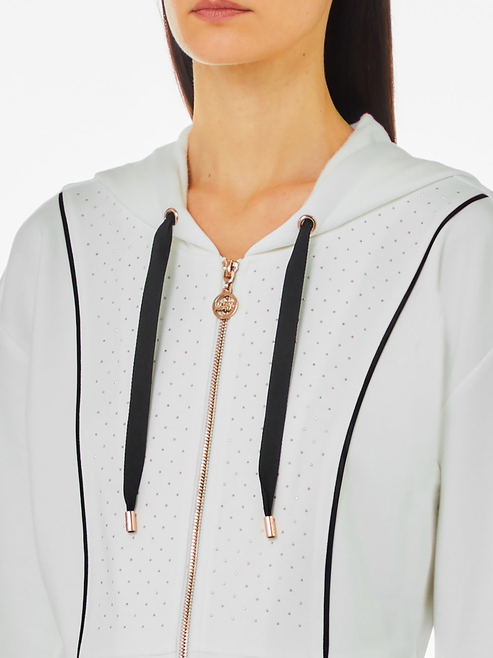 LIU.JO Felpa con zip Donna - modello TF4188FS576 Bianco
