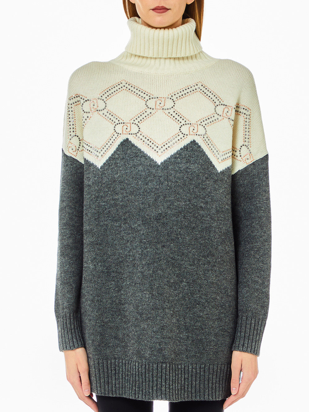 LIU.JO Maglione Donna - modello TF4235MS55L Grigio