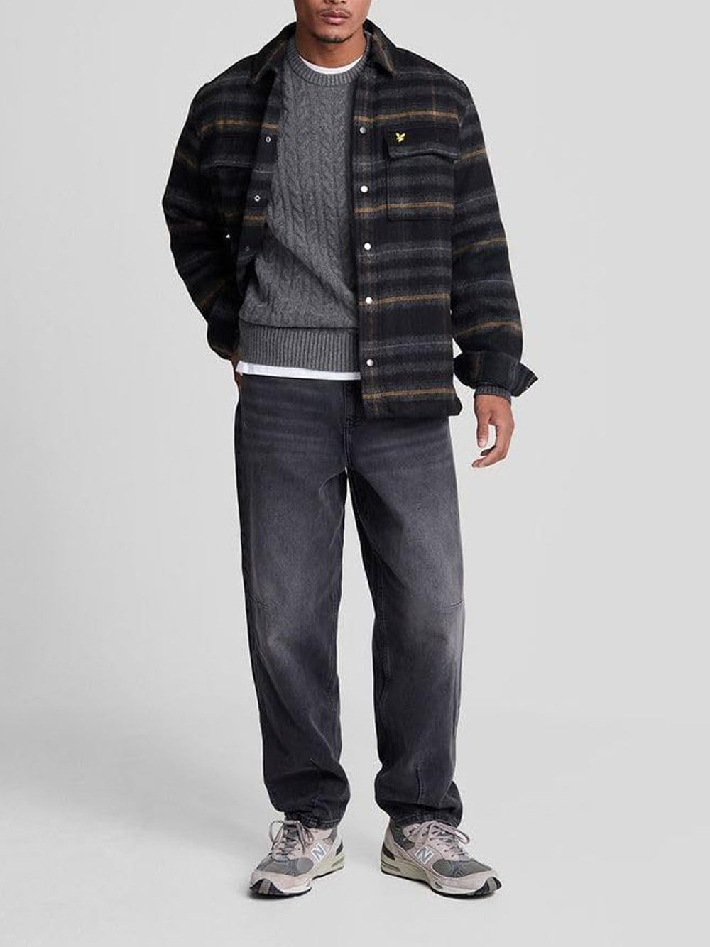 LYLE & SCOTT Maglione Uomo - modello 24WMLSKN2115V Nero