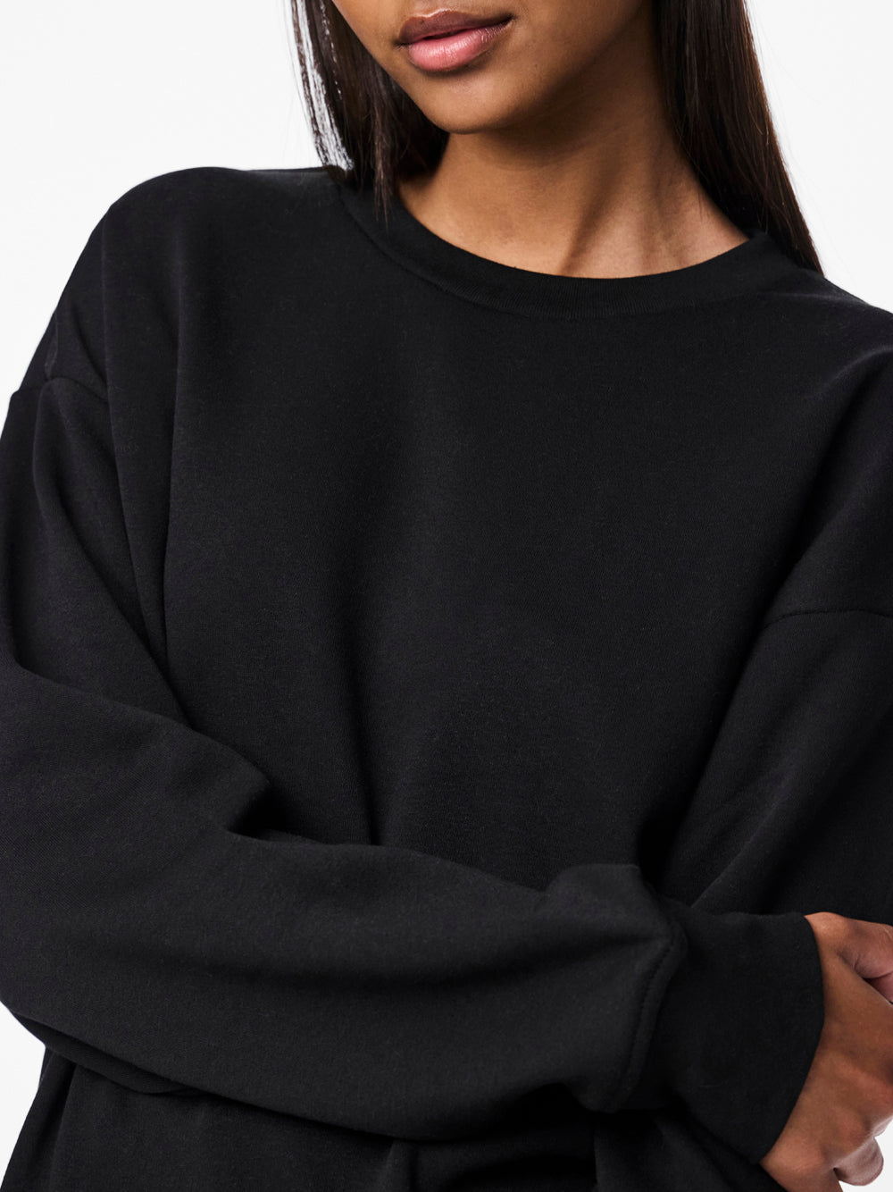 PIECES Felpa Donna - modello 17113432 Nero