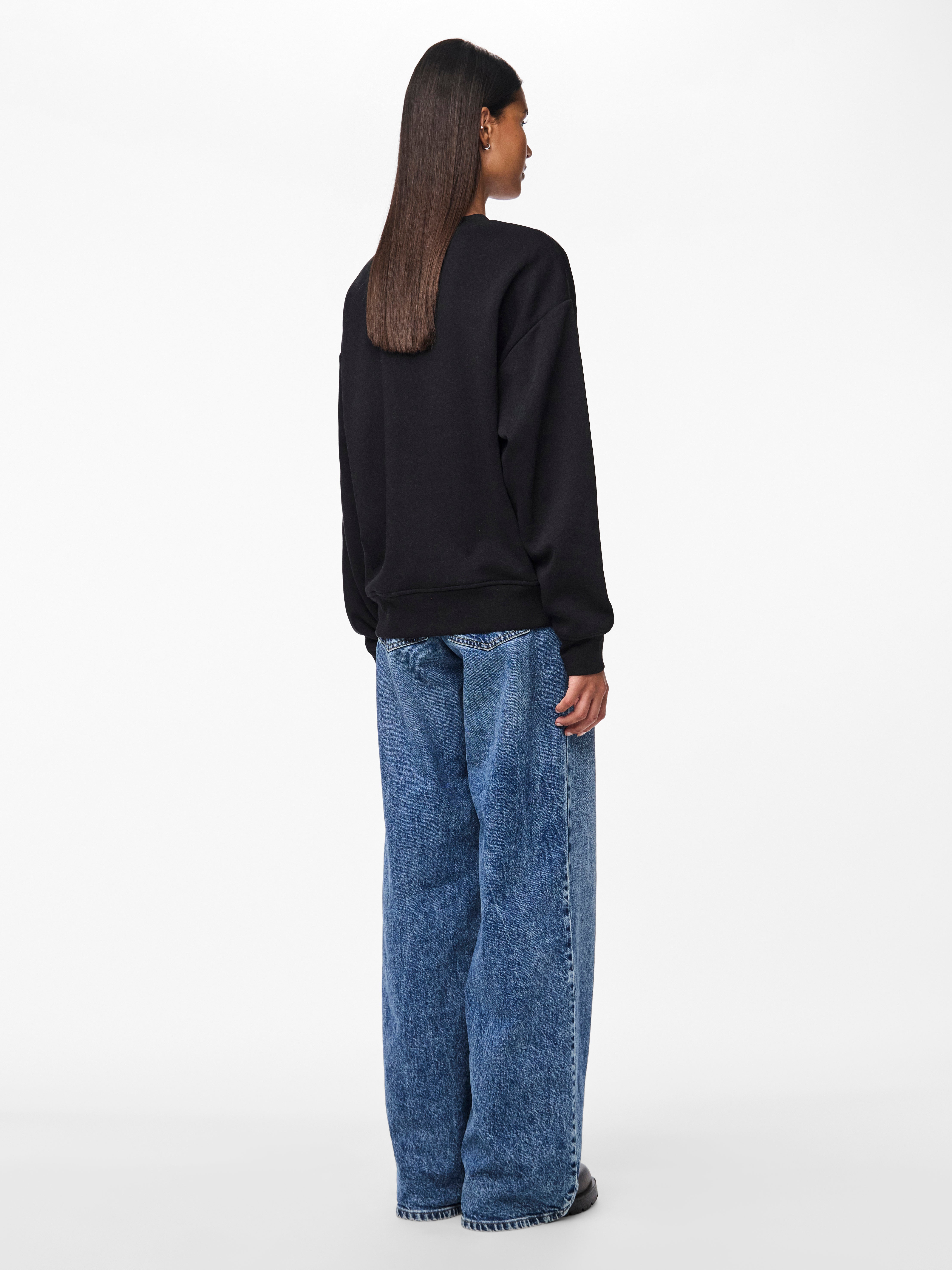PIECES Felpa Donna - modello 17113432 Nero