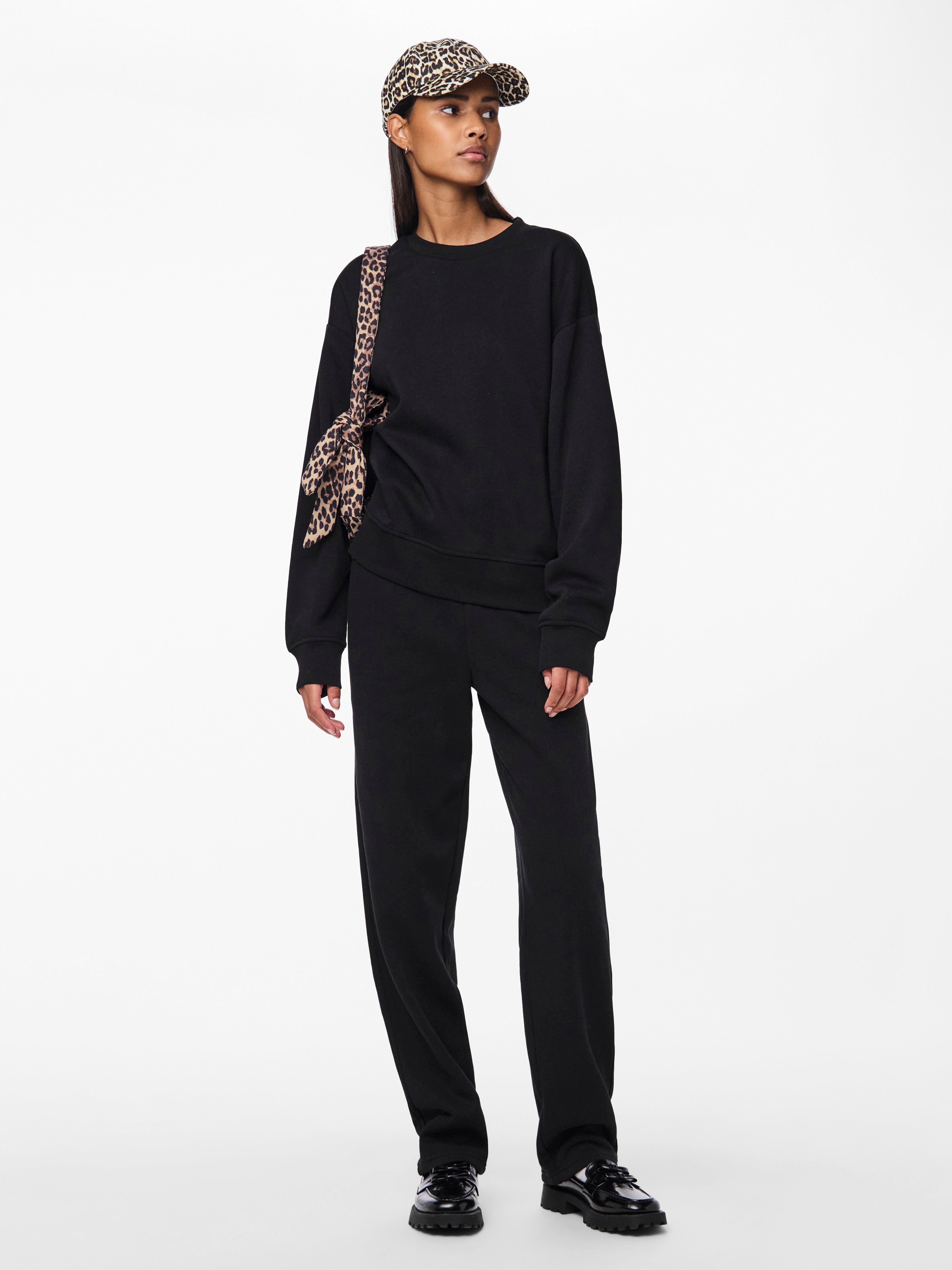 PIECES Felpa Donna - modello 17113432 Nero