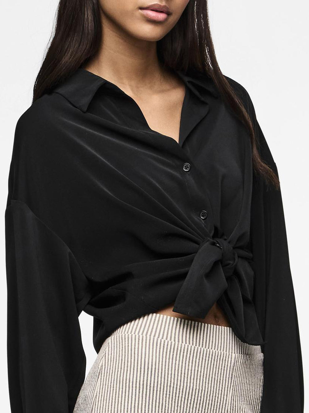 PIECES Camicia Donna - modello 17146430 Nero
