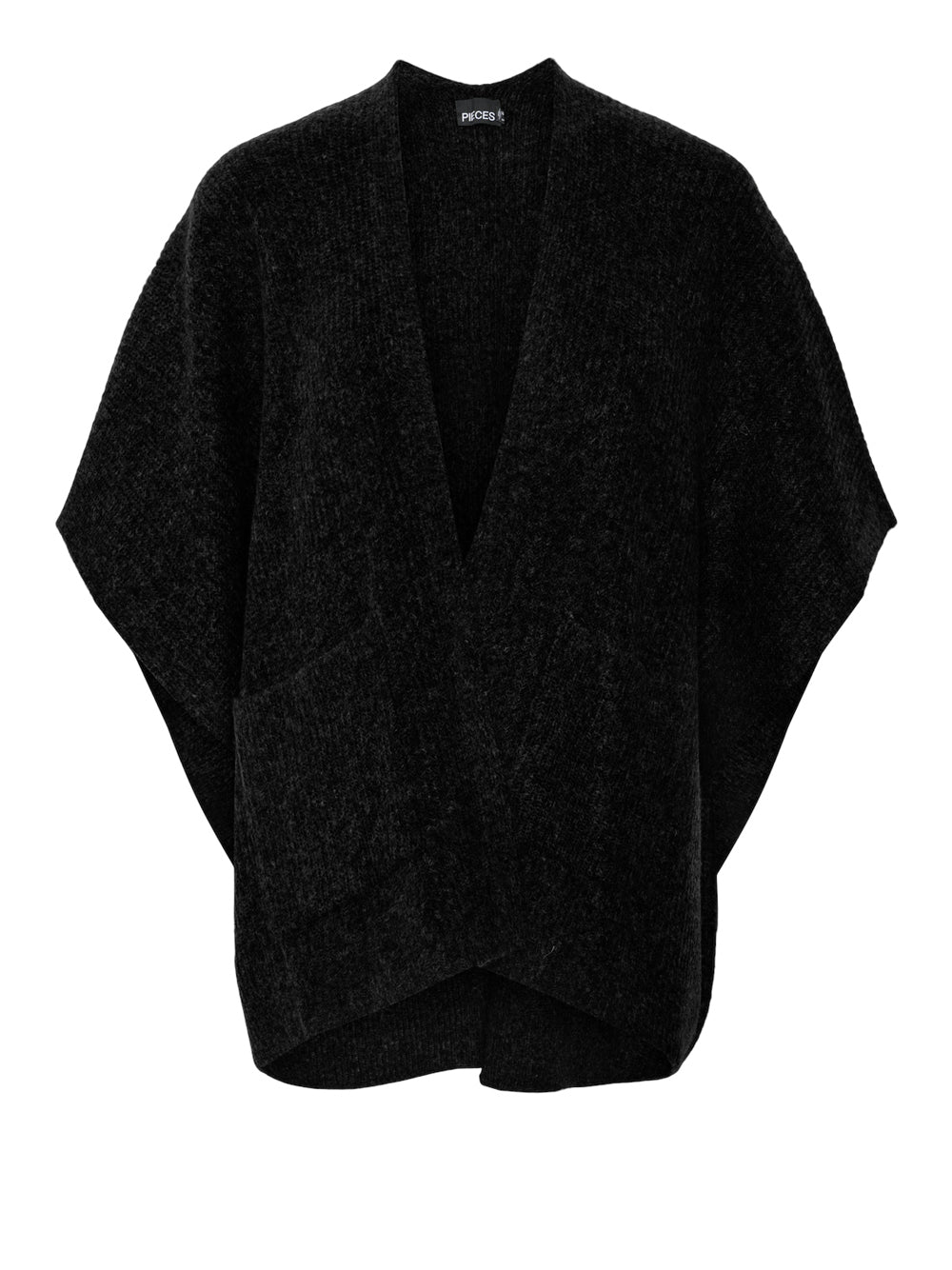PIECES Poncho Donna - modello 17152831 Nero