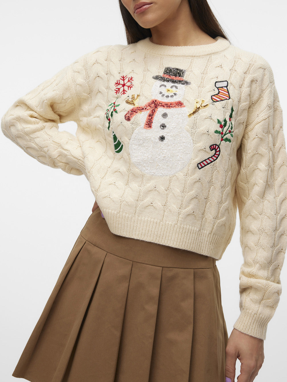 VERO MODA Maglione Donna - modello 10311178 Beige