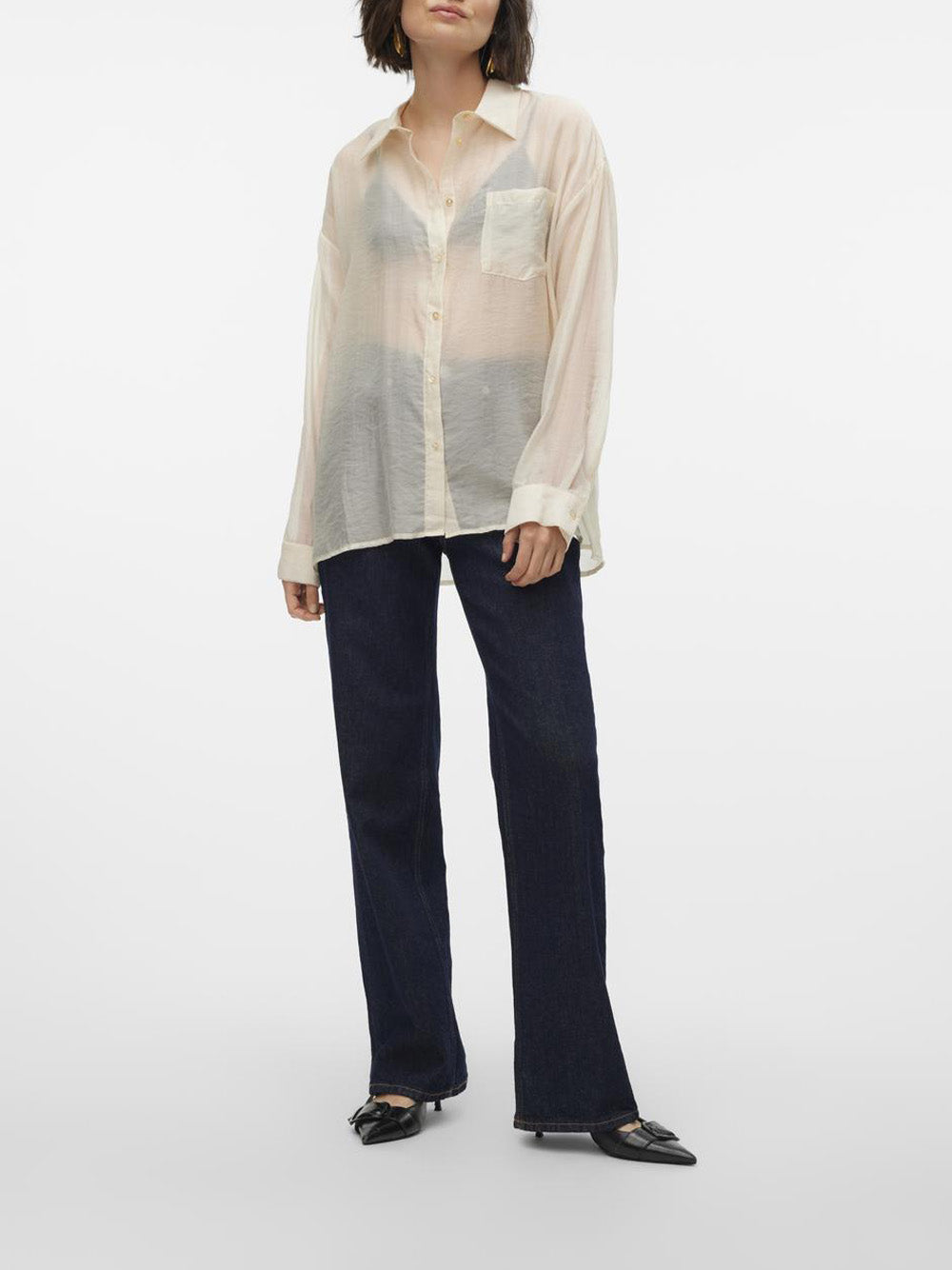VERO MODA Camicia Donna - modello 10312284 Beige