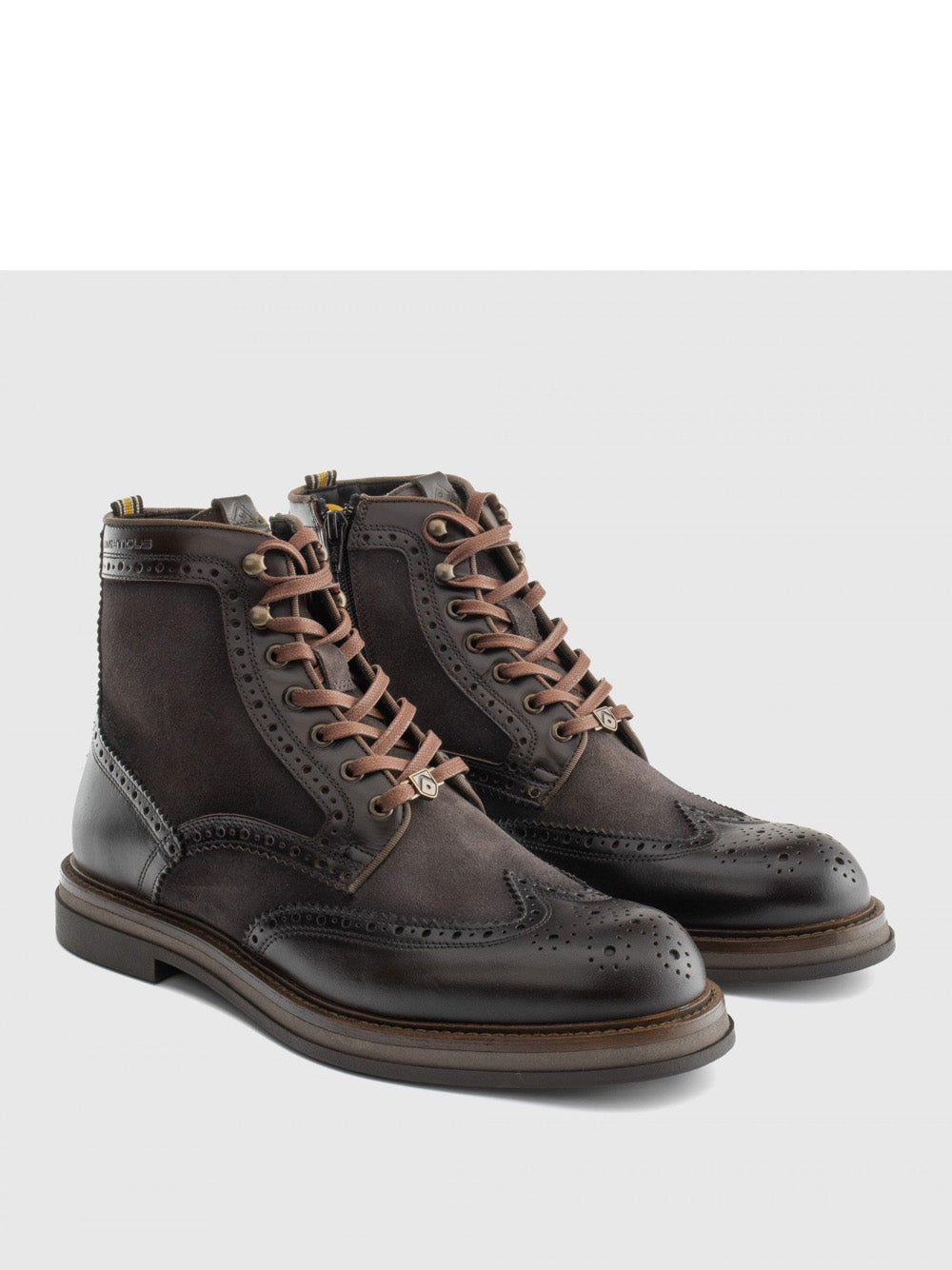 AMBITIOUS Stivaletti beatles Uomo - Testa di moro modello 12432B-1284AM Marrone