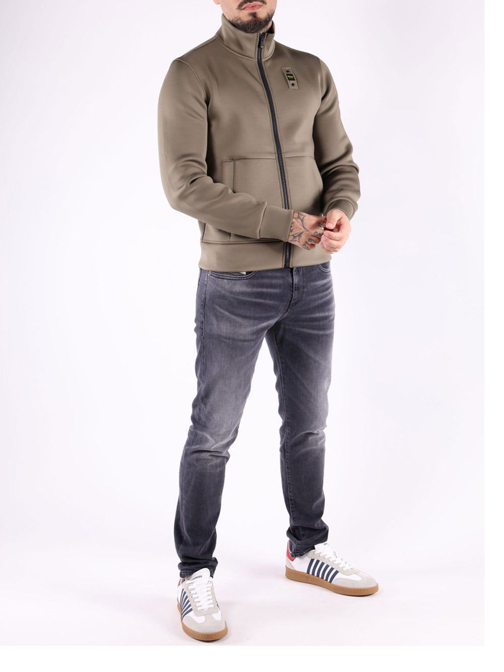 BLAUER Felpa Uomo - modello 25WBLUF01094 Verde