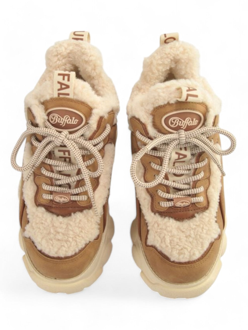 BUFFALO Sneakers platform Donna - modello 1636023 Beige