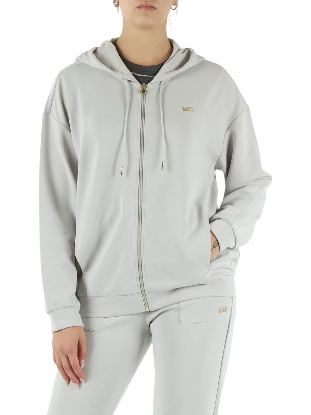 EA7 Felpa Donna - modello 7W000192AF12643 Grigio