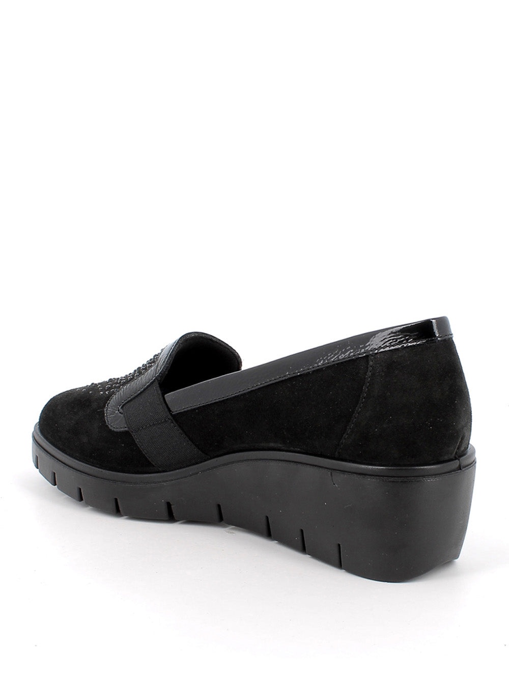 ENVAL SOFT Mocassini con zeppa Donna - modello 8766100 Nero