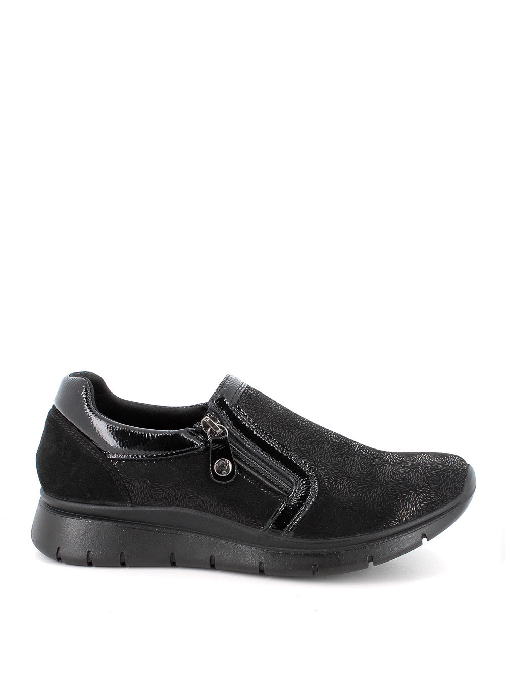ENVAL SOFT Sneakers con zip Donna - modello 8775100 Nero