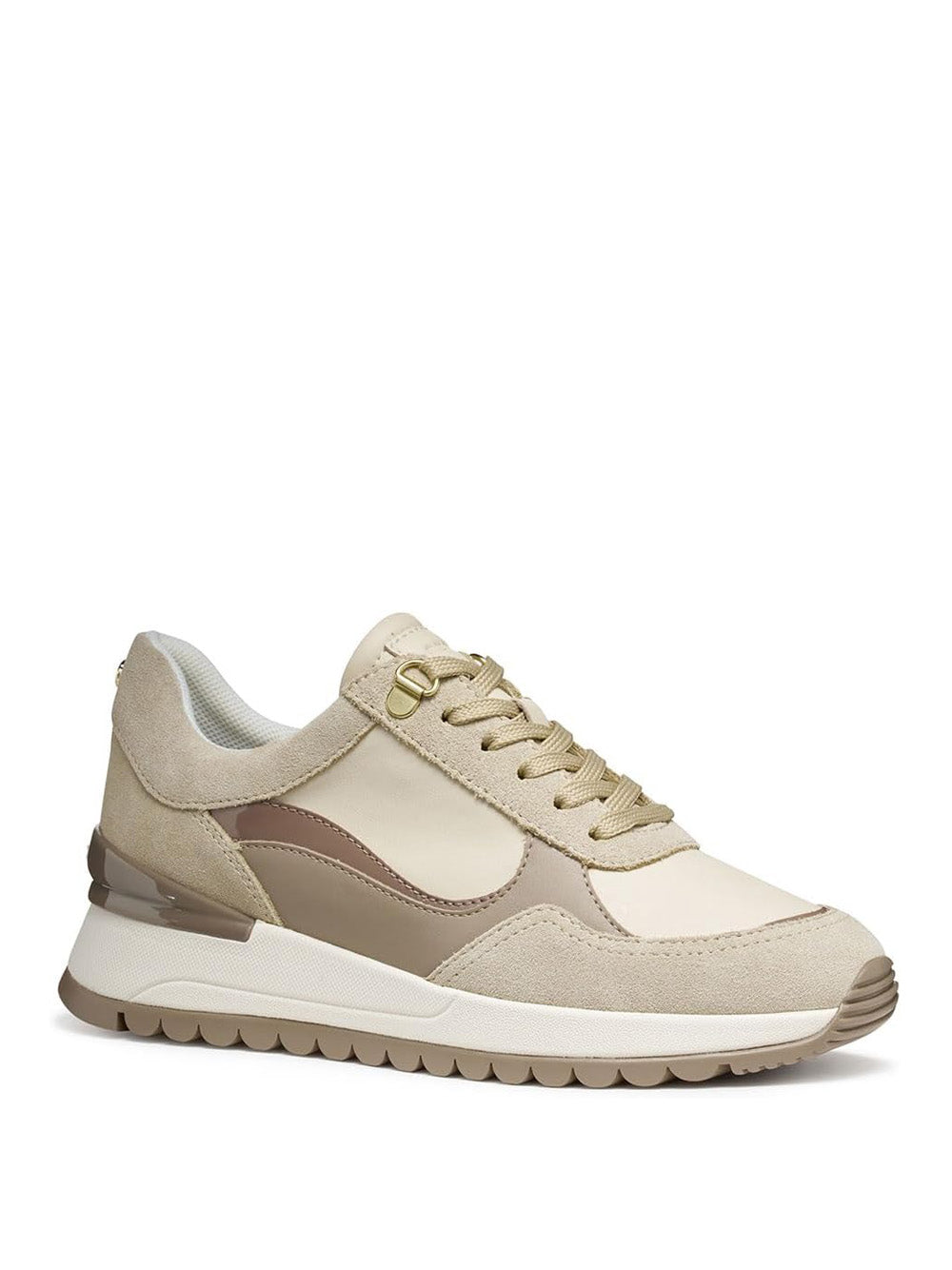 GEOX Sneakers con zeppa Donna - Taupe modello D5600A 2285 Marrone