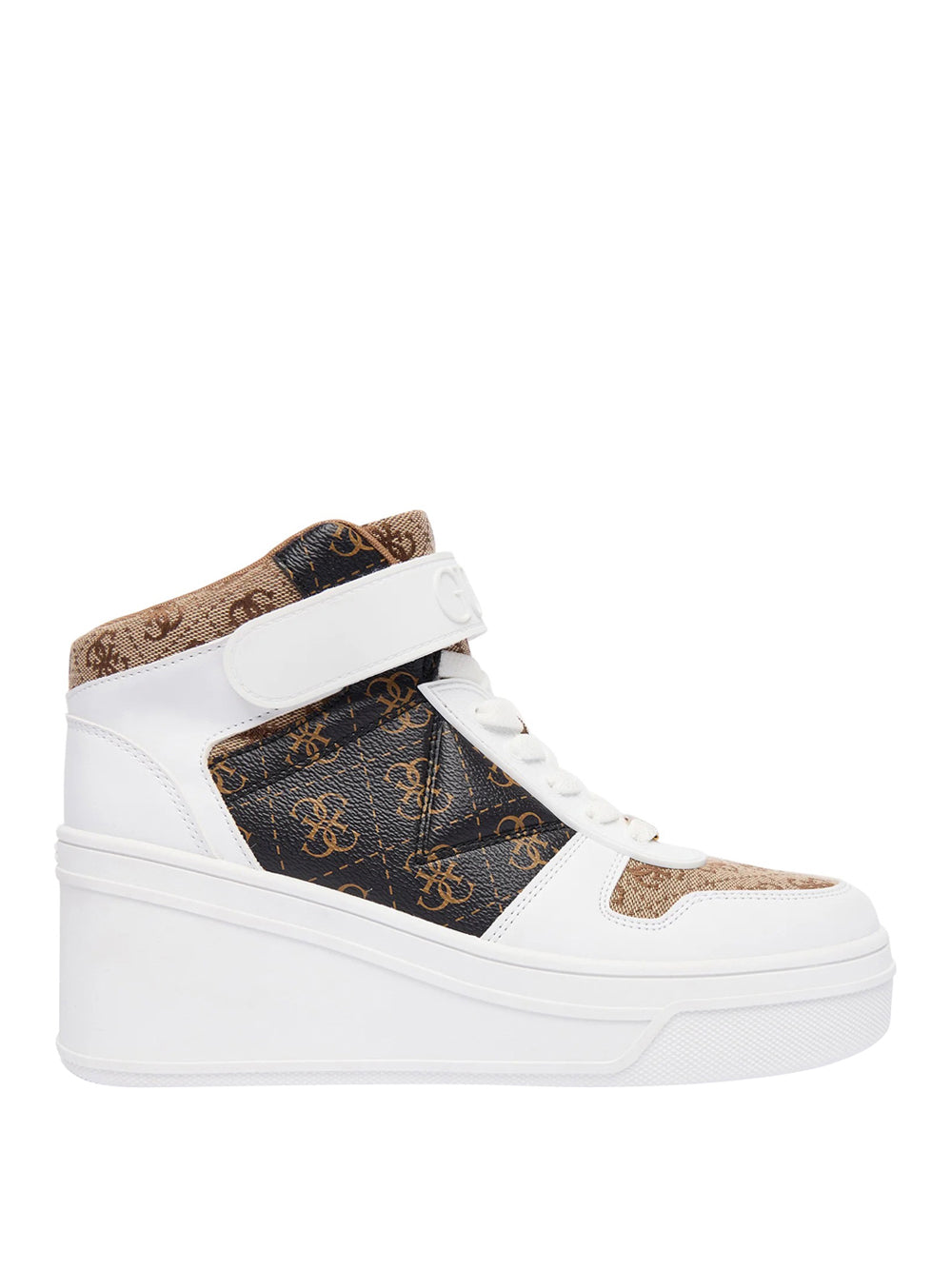 GUESS Sneakers con zeppa Donna - modello FLFRUKFAL12 Beige