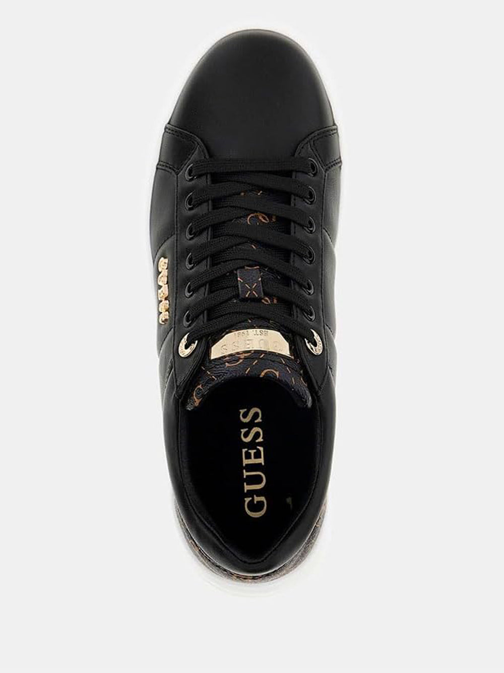 GUESS Sneakers platform Donna - modello FLFWLLPEL12 Nero