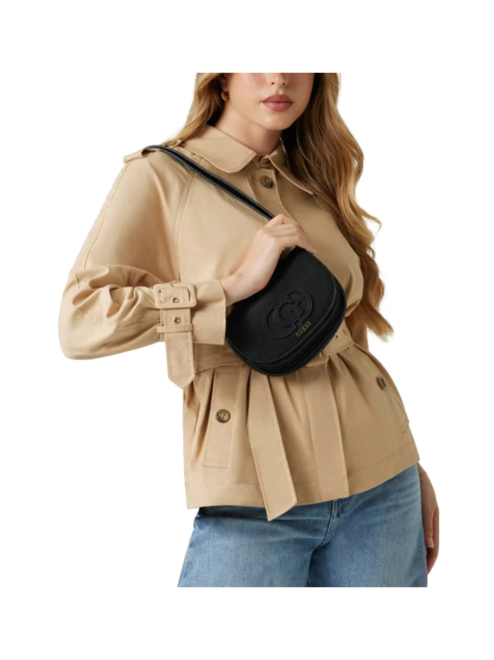 GUESS Borsa a Tracolla Donna - modello HWBG9536780 Nero
