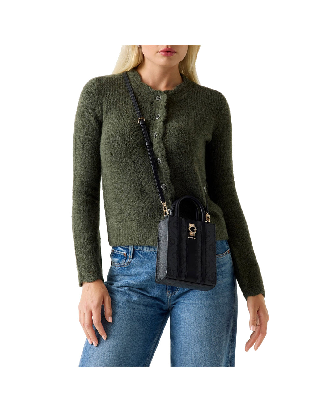 GUESS Borsa a Mano logato Donna - modello HWSO7838750 Grigio