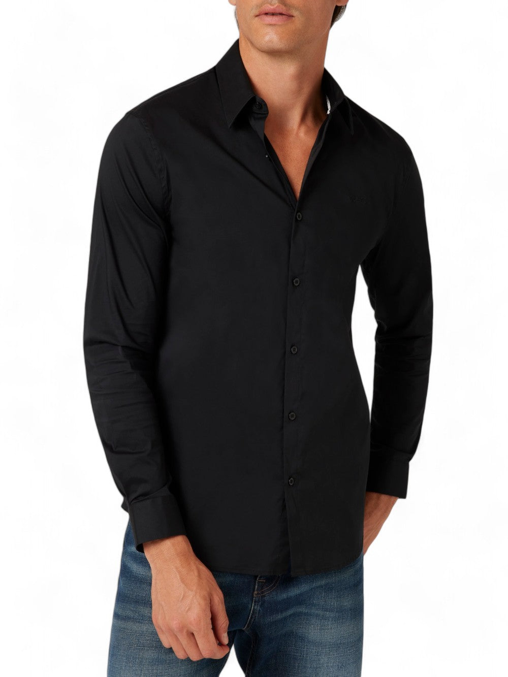 GUESS Camicia Uomo - modello M1YH20W7ZK1 Nero