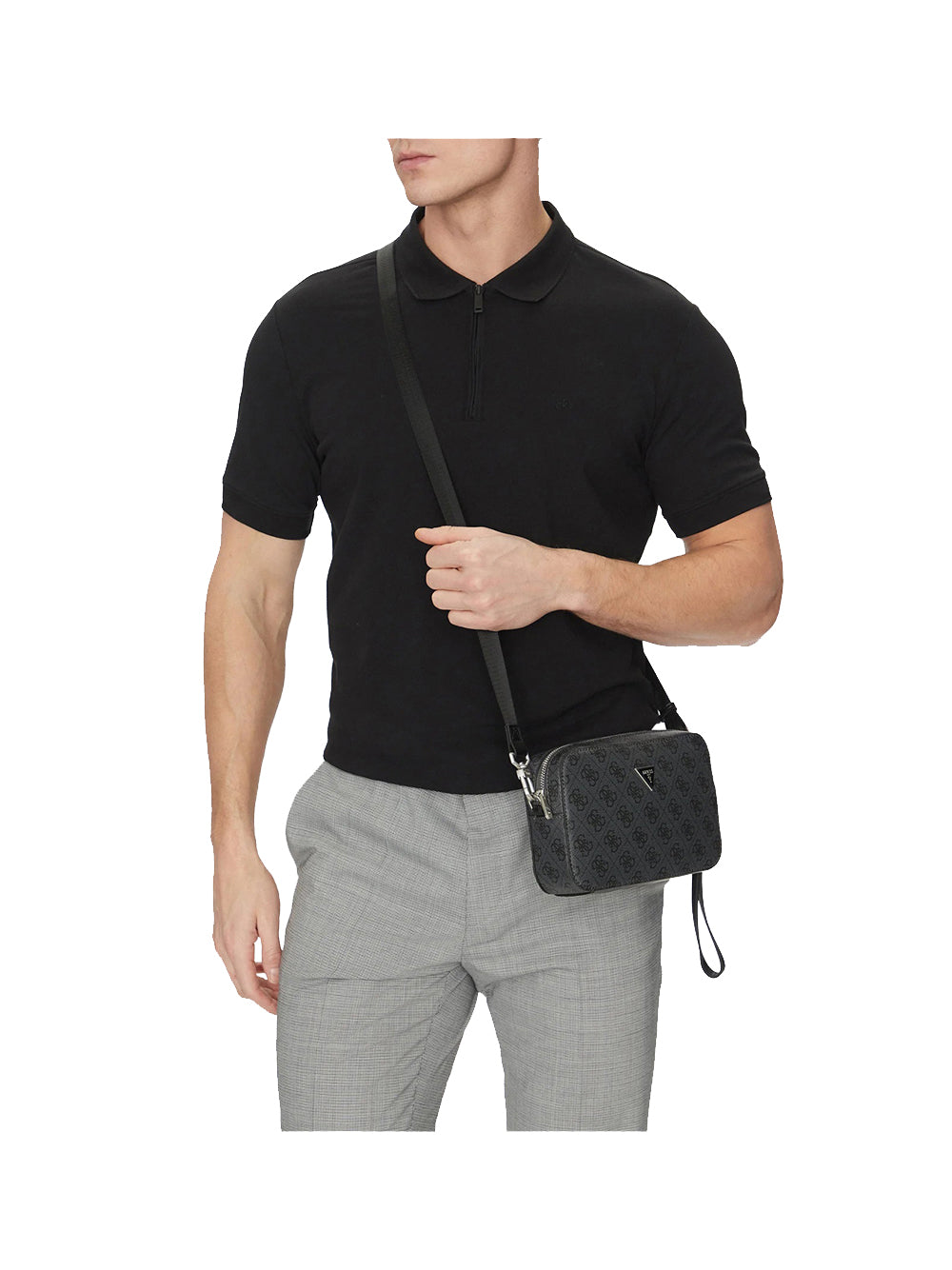 GUESS Borsa a Mano logato Uomo - modello PMMILOP5245 Nero