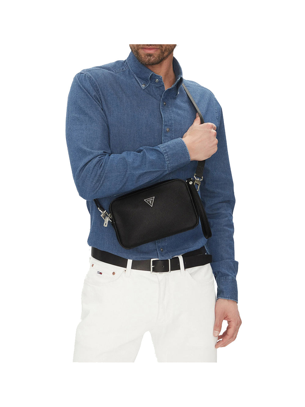 GUESS Borsa a Mano empty pocket pochette Uomo - modello PMMISAP5245 Nero