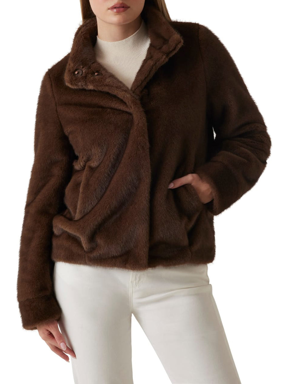 GUESS Giubbino Donna - modello W5BL64W3920 Marrone