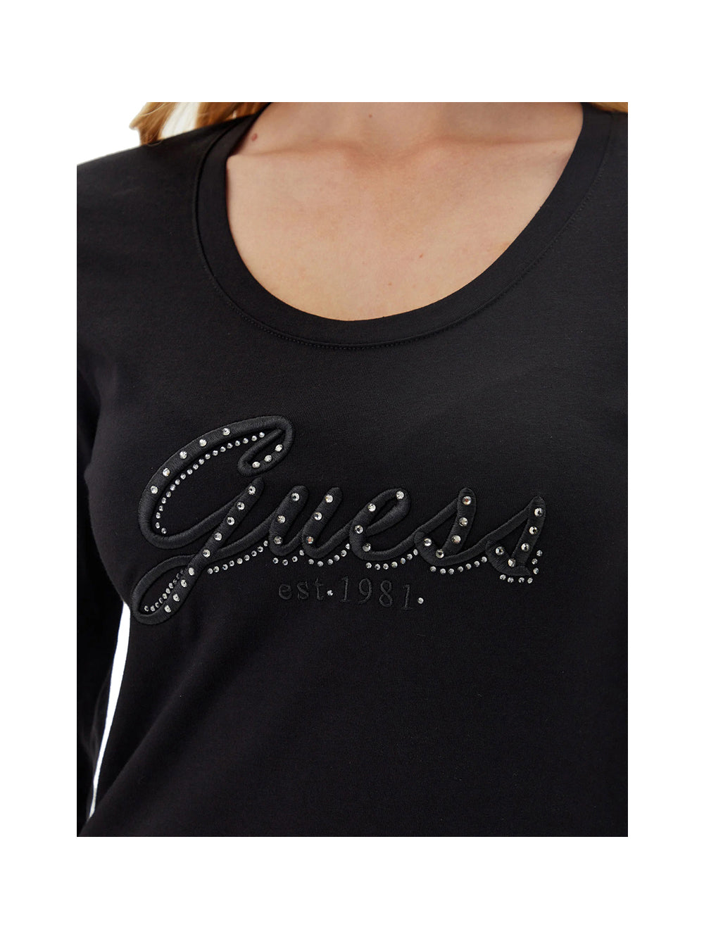 GUESS Maglia Donna - modello W5YI26J1314 Nero