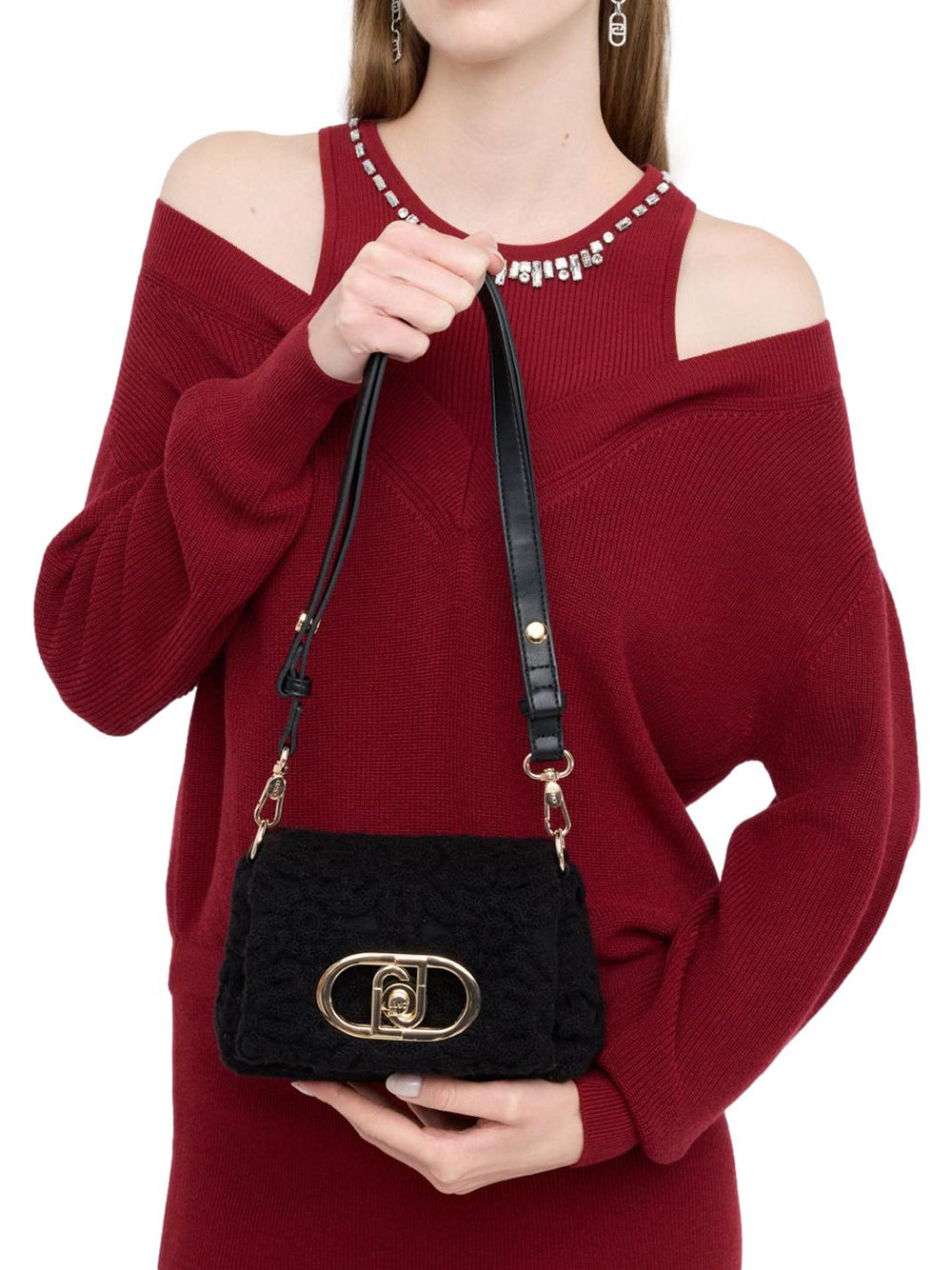 LIU.JO Borsa a Tracolla Donna - modello AF5269J0417 Nero