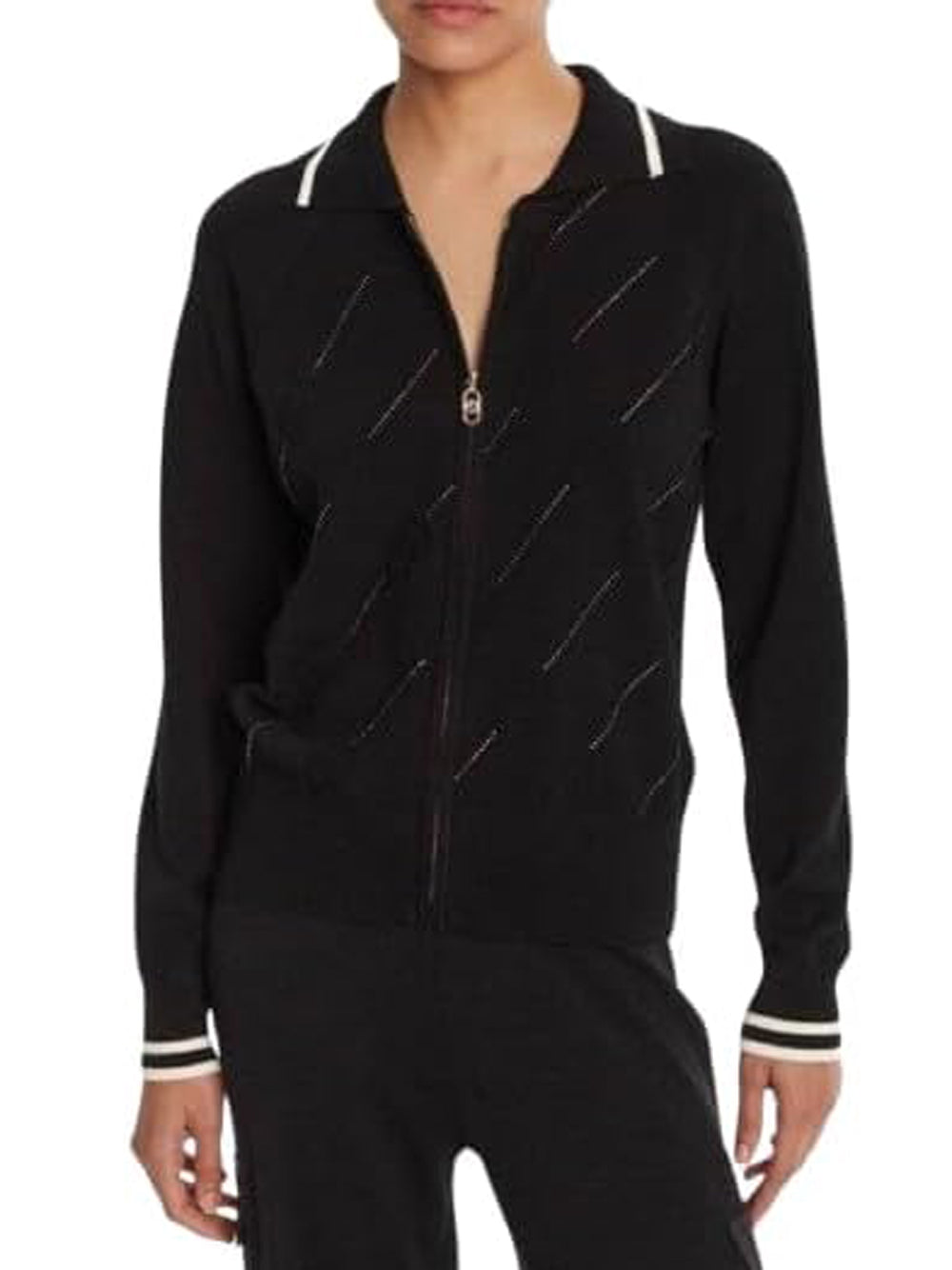 LIU.JO Maglione con zip Donna - modello TF5032MS63L Nero