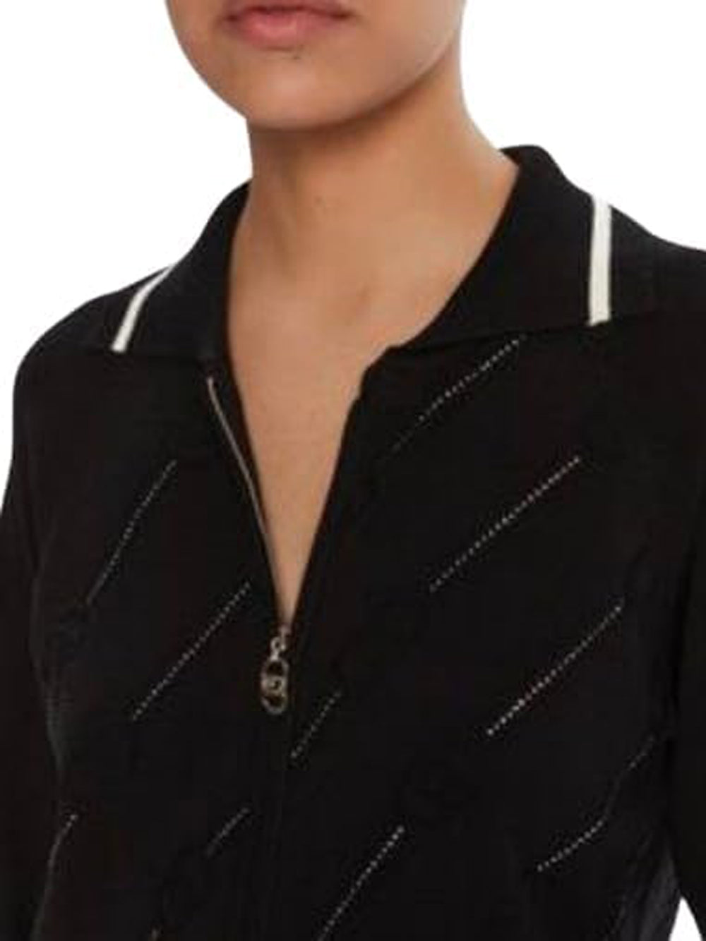 LIU.JO Maglione con zip Donna - modello TF5032MS63L Nero