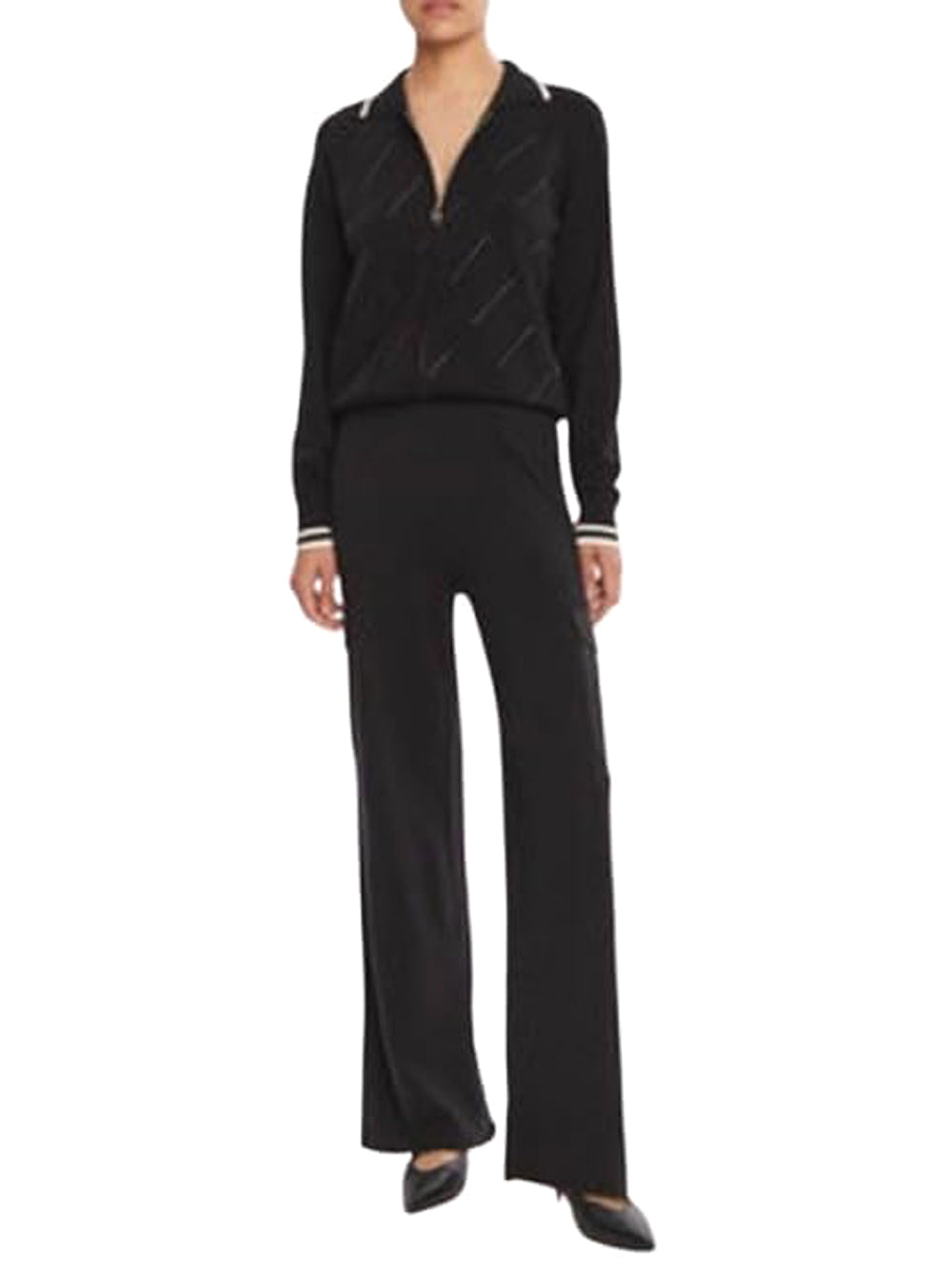 LIU.JO Maglione con zip Donna - modello TF5032MS63L Nero