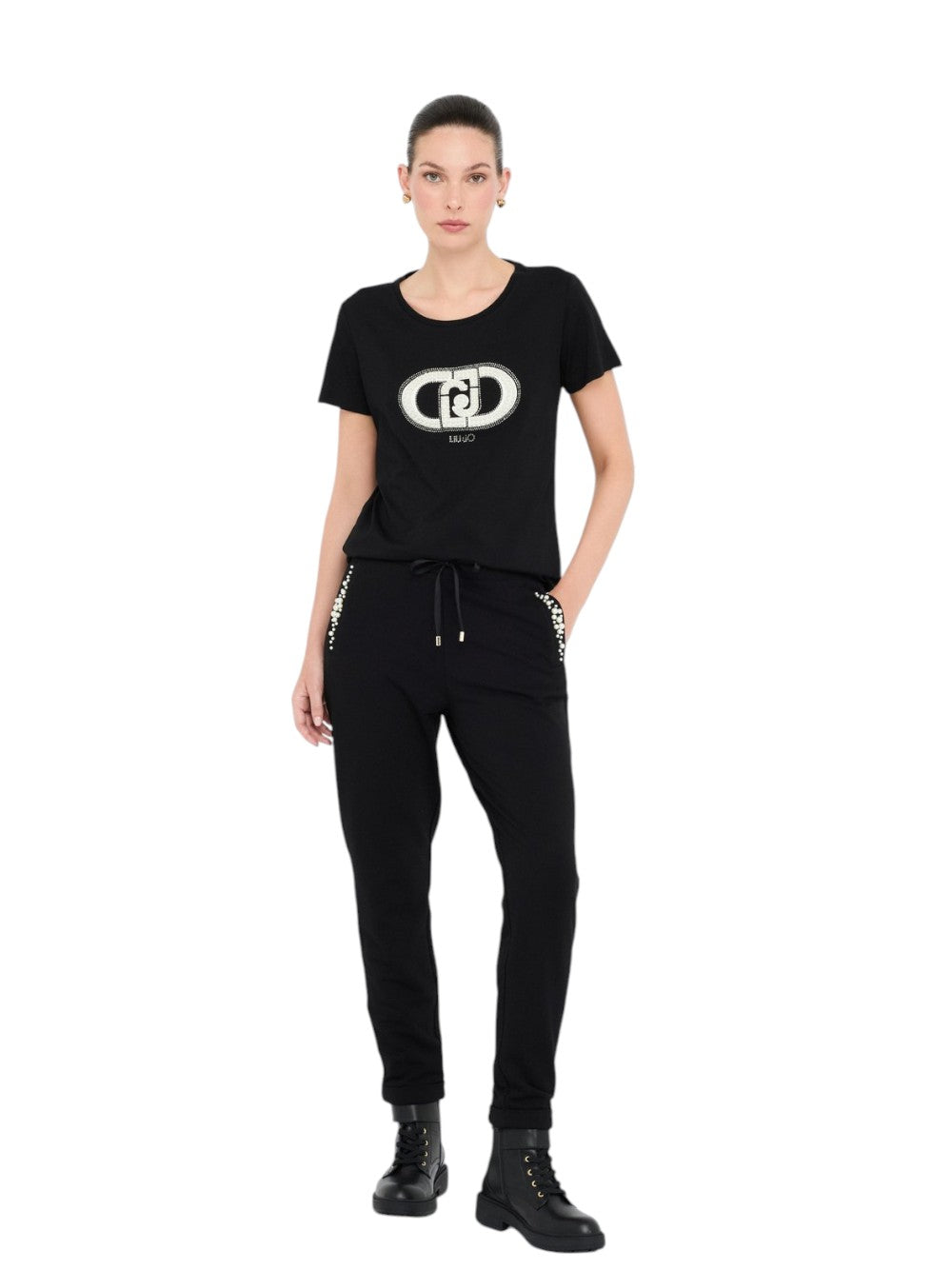 LIU.JO T-shirt Donna - modello TF5280JS923 Nero