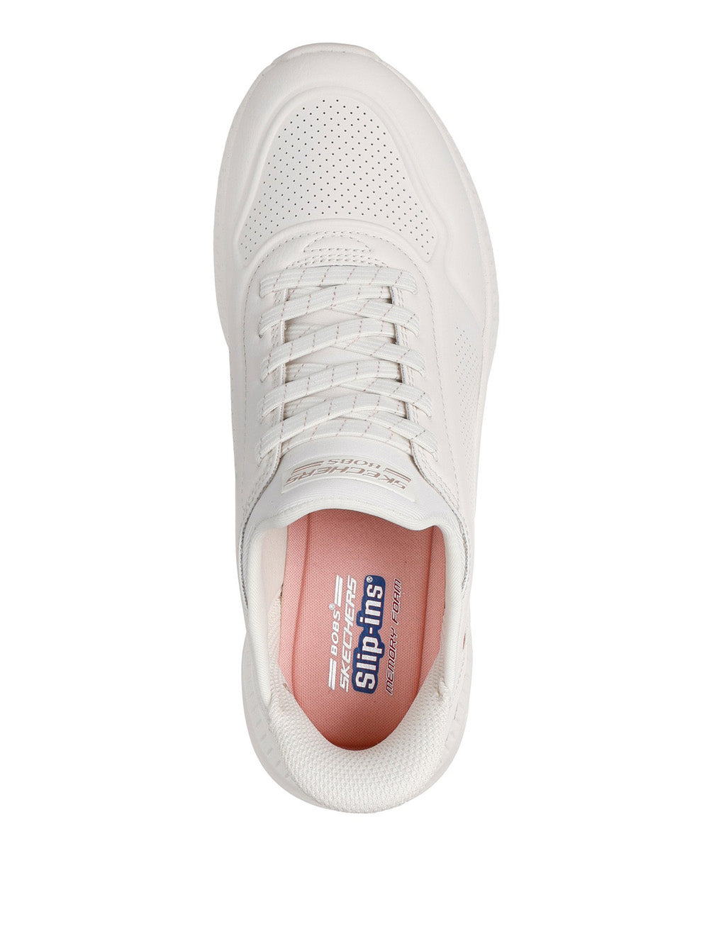 SKECHERS Sneakers slip-in Donna - modello 117740 Bianco