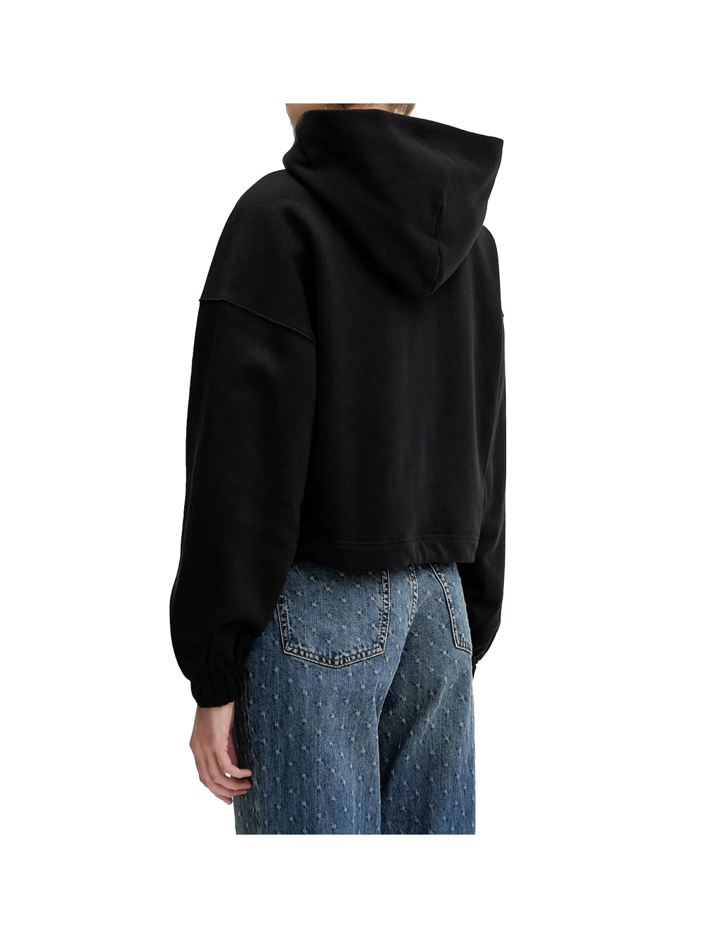 TOMMY HILFIGER Felpa Donna - modello DW0DW21607 Nero