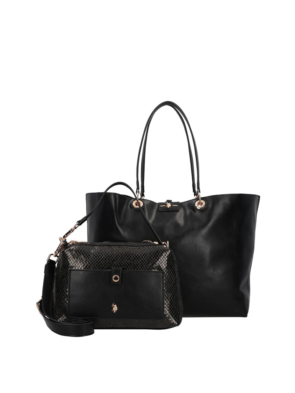 U.S. POLO ASSN. Borsa Shopping Donna - modello BIU4A8904WVP Nero
