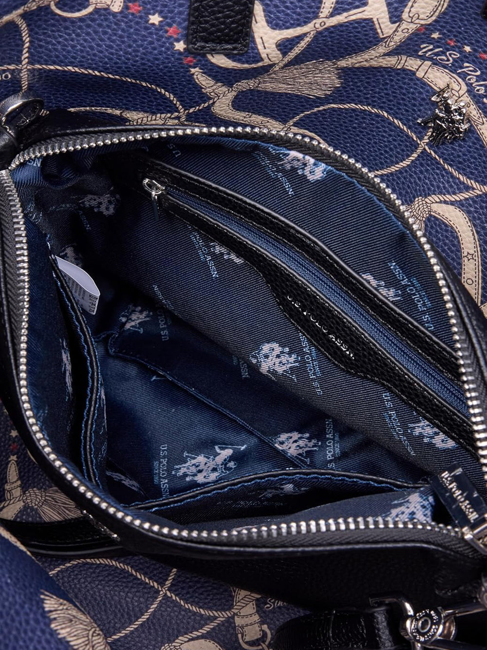 U.S. POLO ASSN. Borsa Shopping Donna - modello BIURR8907WVP Nero