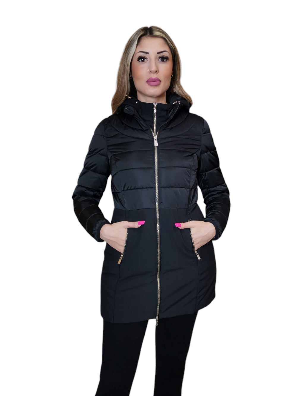 YES ZEE Giubbino Donna - modello O003M800 Nero