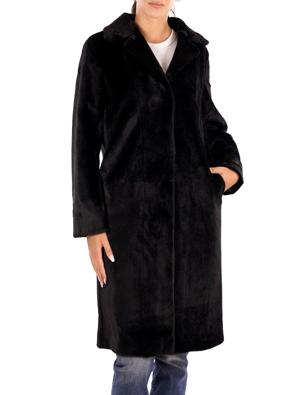 YES ZEE Cappotto Donna - modello O027KV00 Nero