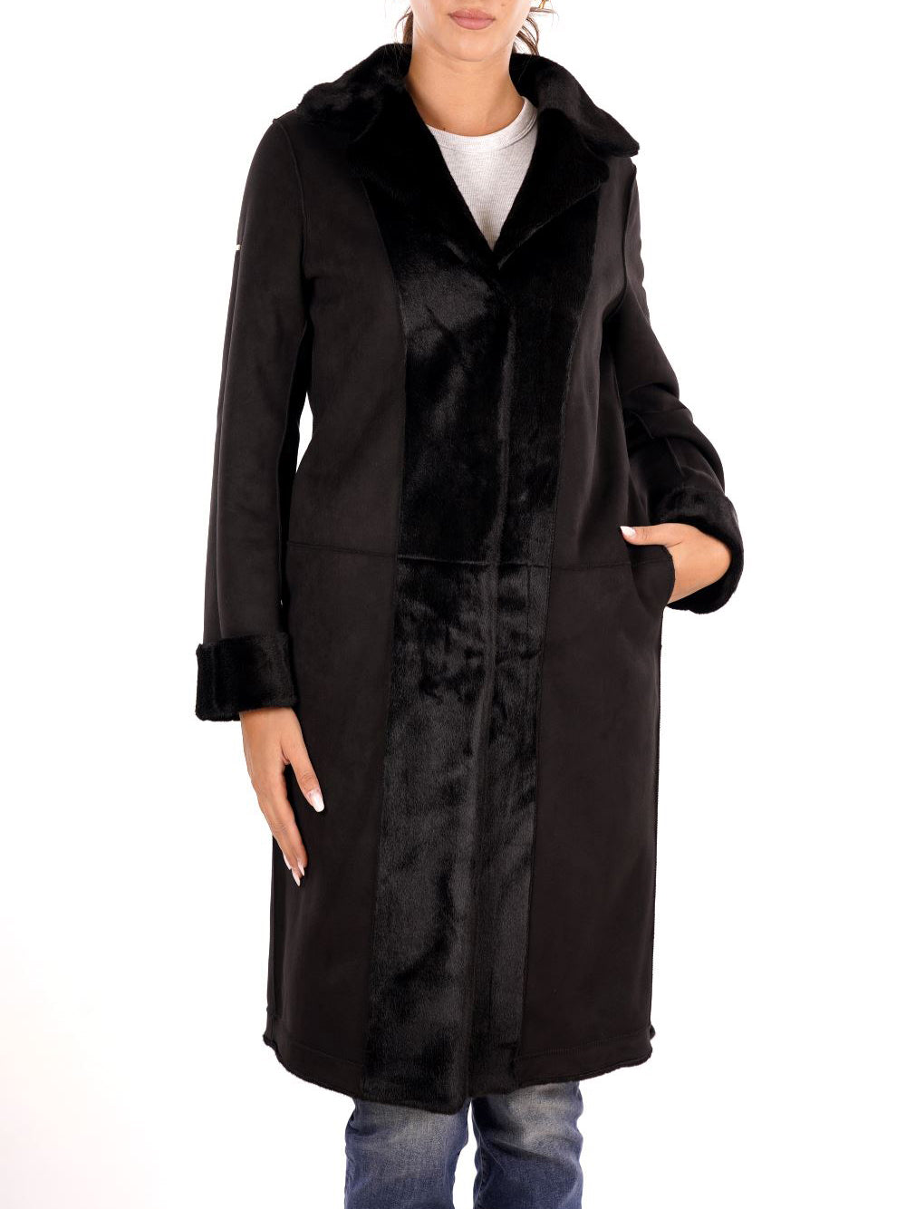 YES ZEE Cappotto Donna - modello O027KV00 Nero