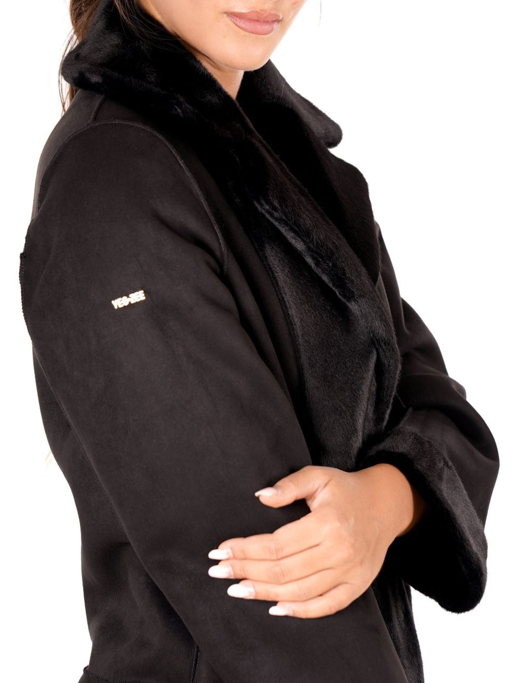 YES ZEE Cappotto Donna - modello O027KV00 Nero