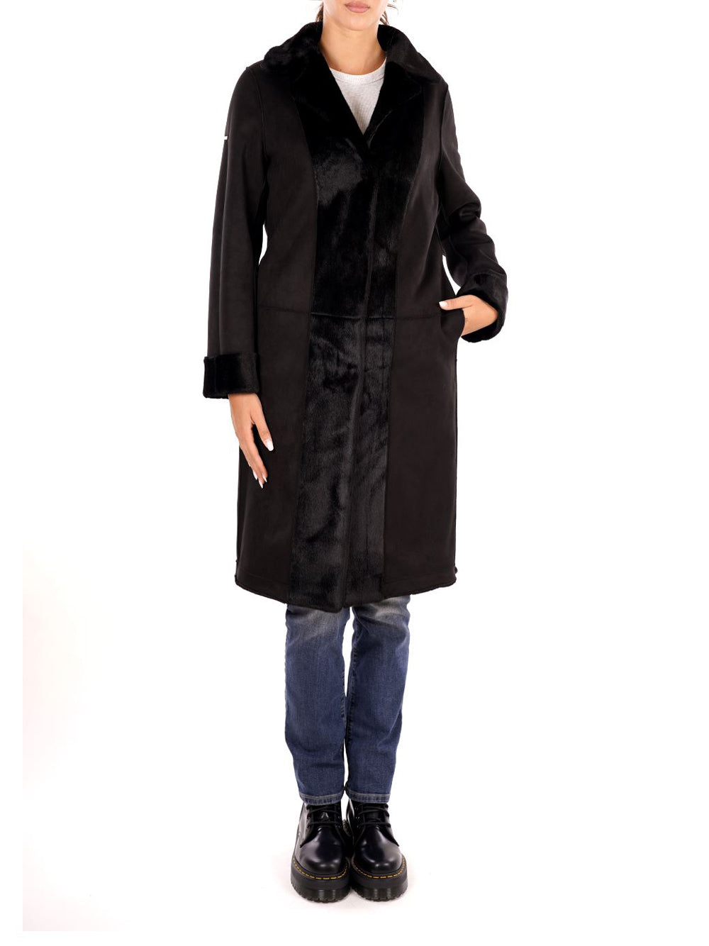 YES ZEE Cappotto Donna - modello O027KV00 Nero