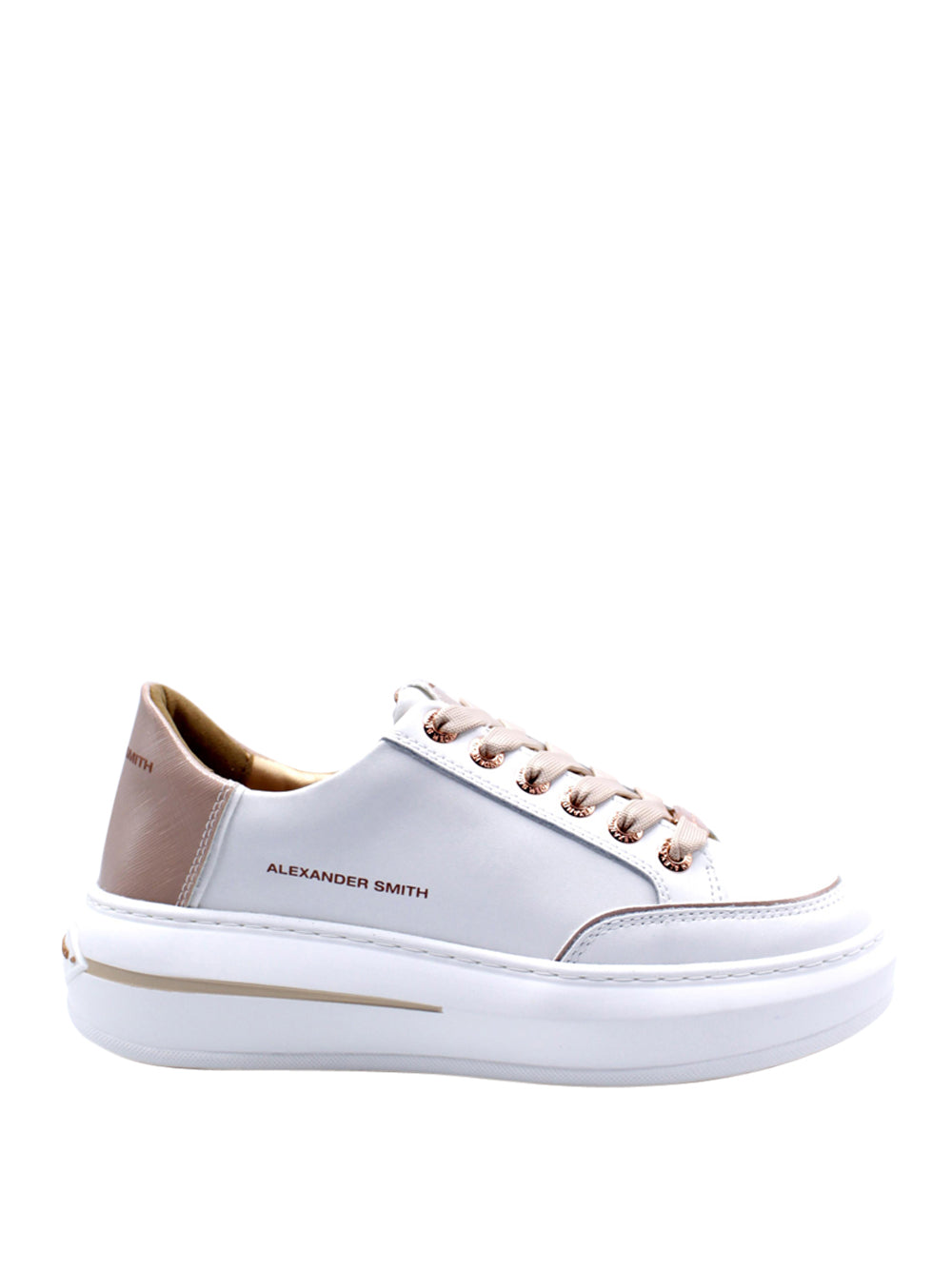 ALEXANDER SMITH Sneakers platform Donna - modello ASBBLSW-1807 Bianco