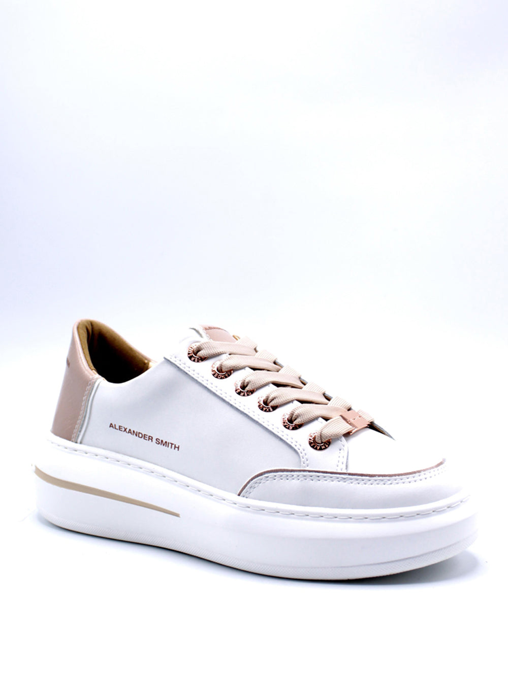 ALEXANDER SMITH Sneakers platform Donna - modello ASBBLSW-1807 Bianco