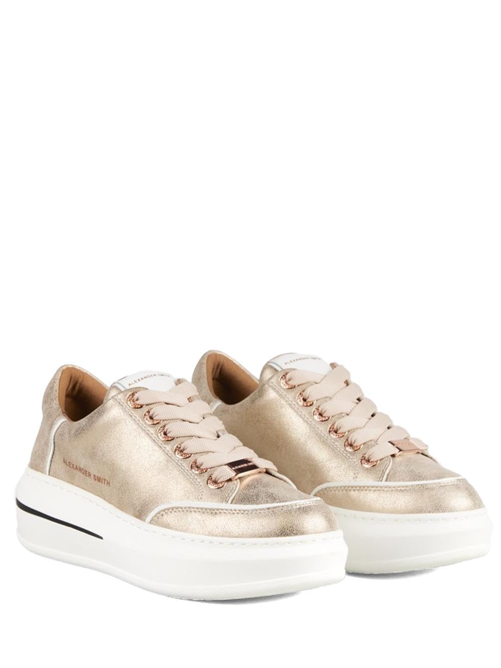 ALEXANDER SMITH Sneakers platform Donna - modello ASBBLSW-1888 Oro